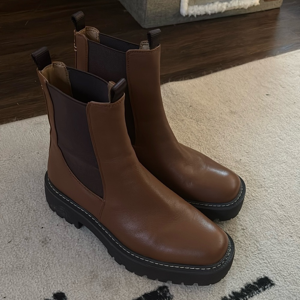 Sam Edelman Laguna Brown Leather Chelsea Boot 8M